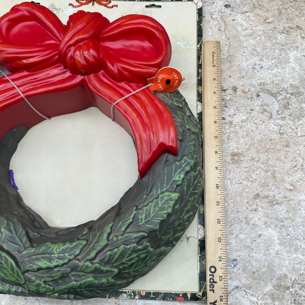 John Derian for Target LED Holiday Wreath Red Bow Christmas Decor Holiday - Picture 9 of 10